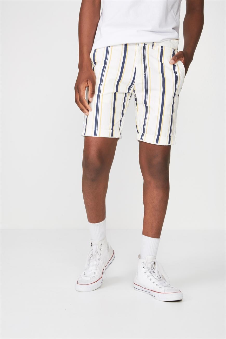 mens chino shorts white