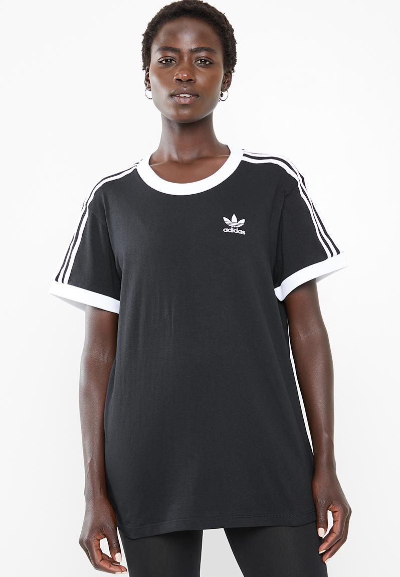 3 stripe tee - black adidas Originals T-Shirts | Superbalist.com