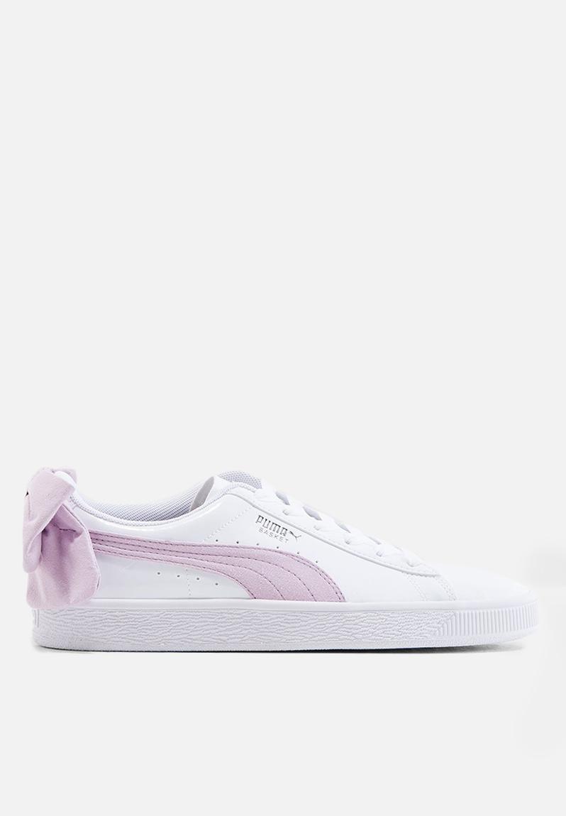 puma bow shoes white