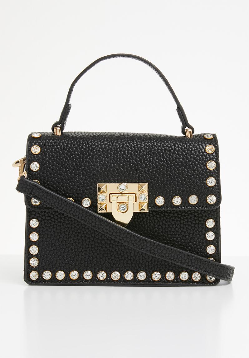 Gem detail handle bag - black Missguided Bags & Purses | Superbalist.com