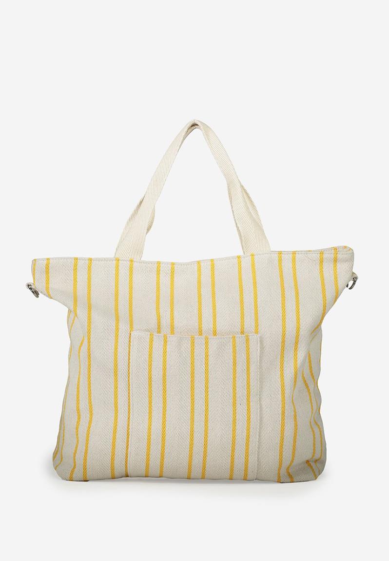 Slouchy washed tote - yellow stripe Cotton On Bags & Purses ...