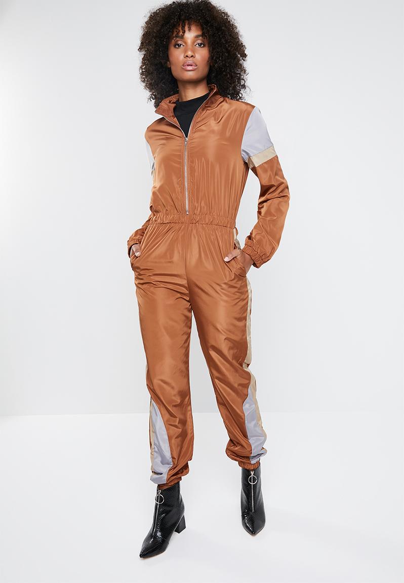 Shell jumpsuit - brown Missguided Jumpsuits & Playsuits | Superbalist.com