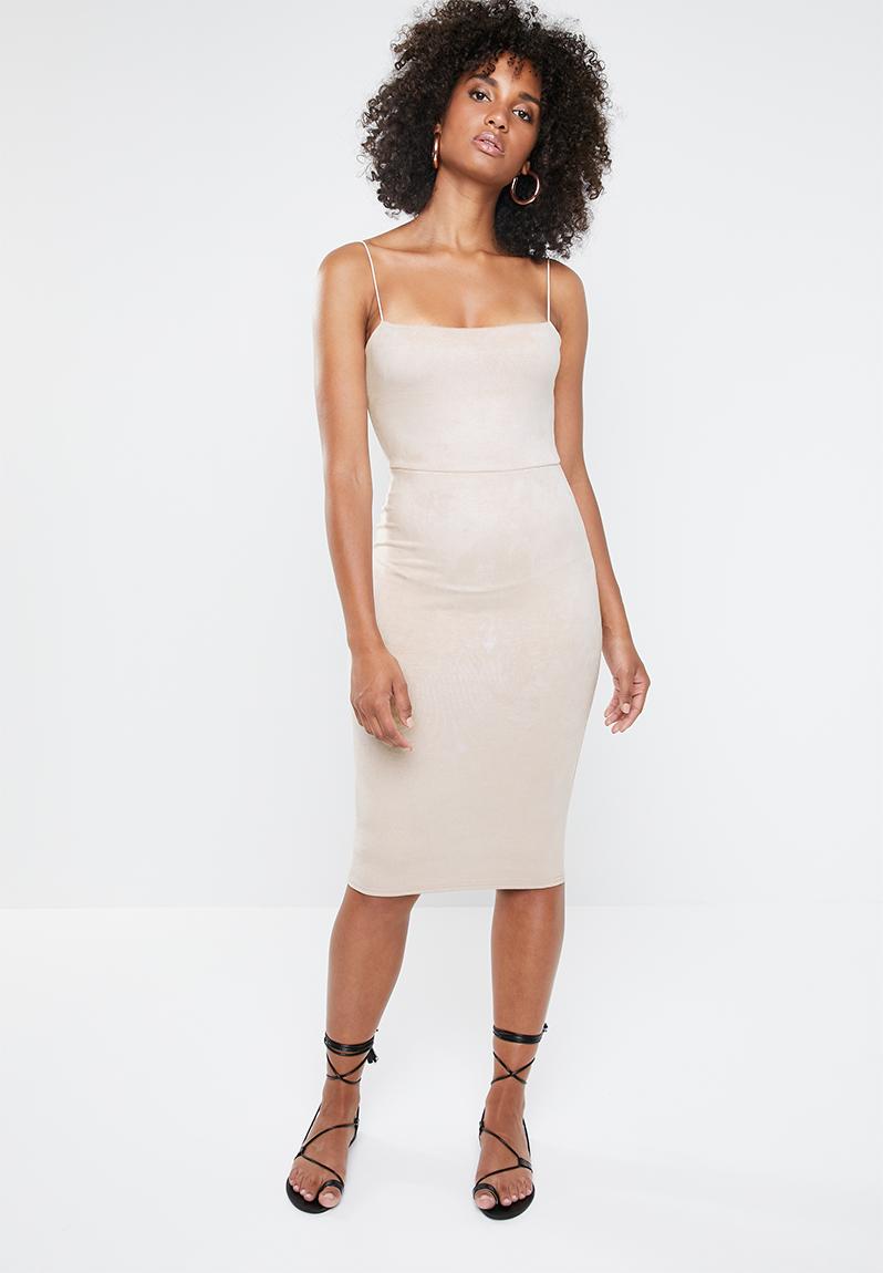 wal g strappy square neck midi