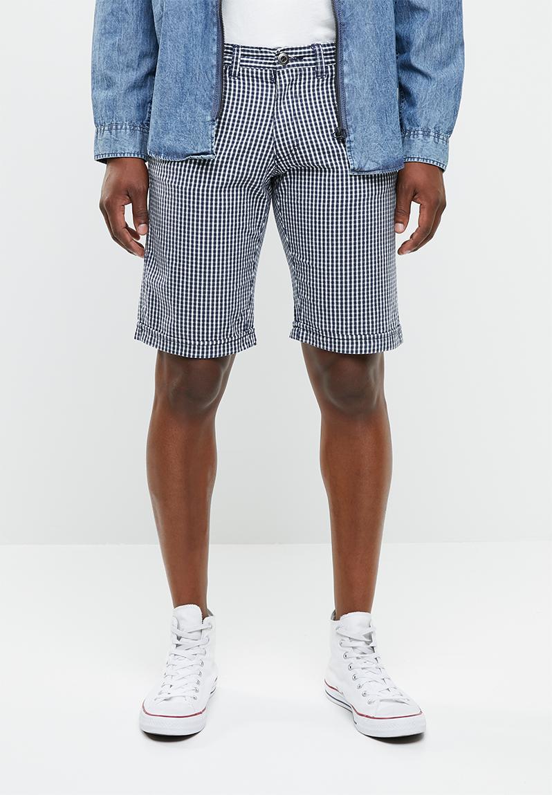 Fine check shorts - navy & white STYLE REPUBLIC Shorts | Superbalist.com