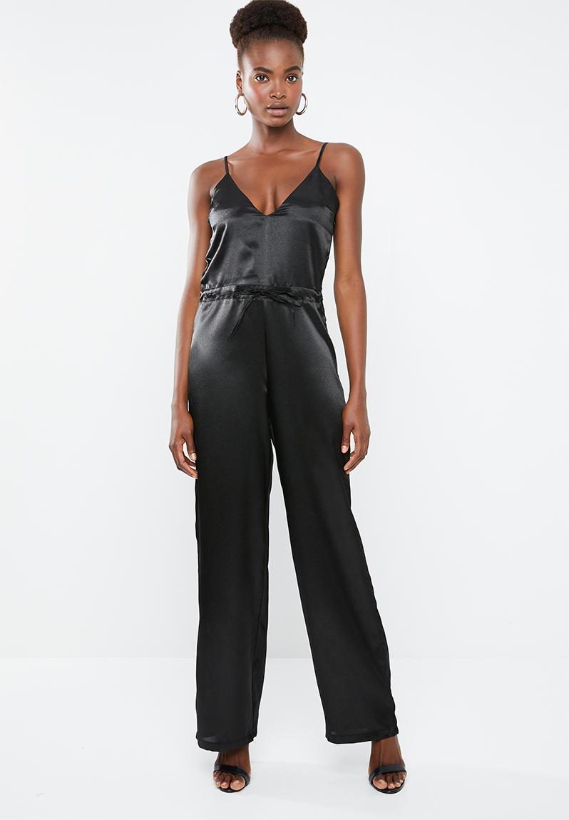 black cami jumpsuit