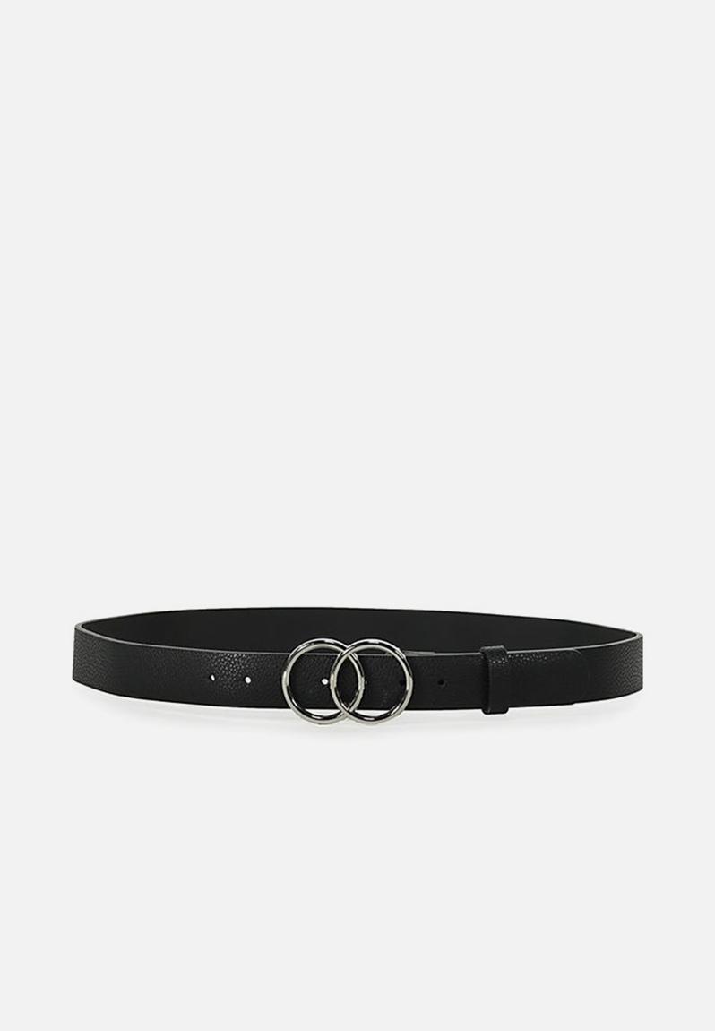 Double circle belt black/silver Cotton On Belts