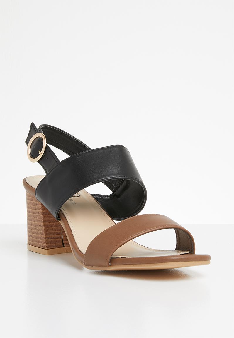 Slingback block heels - brown/black STYLE REPUBLIC Heels | Superbalist.com