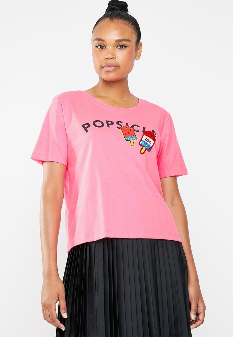 Lia popsicle tee - pink ONLY T-Shirts, Vests & Camis | Superbalist.com