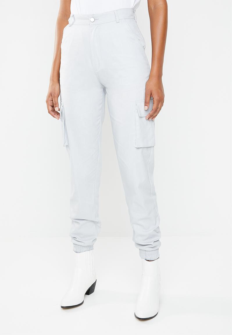 Plain cargo trousers - grey Missguided Trousers | Superbalist.com