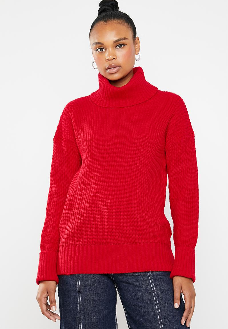 Chunky roll neck - red Superbalist Knitwear | Superbalist.com