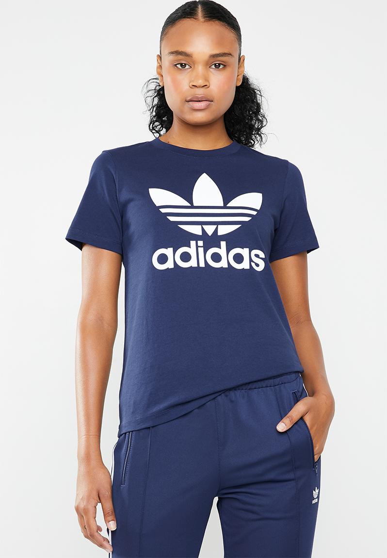 Adicolour classic tee - dark blue adidas Originals T-Shirts ...