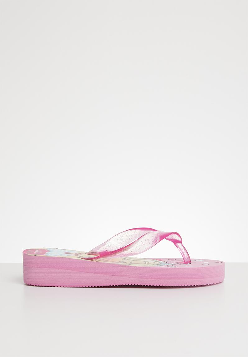 pink wedge flip flops