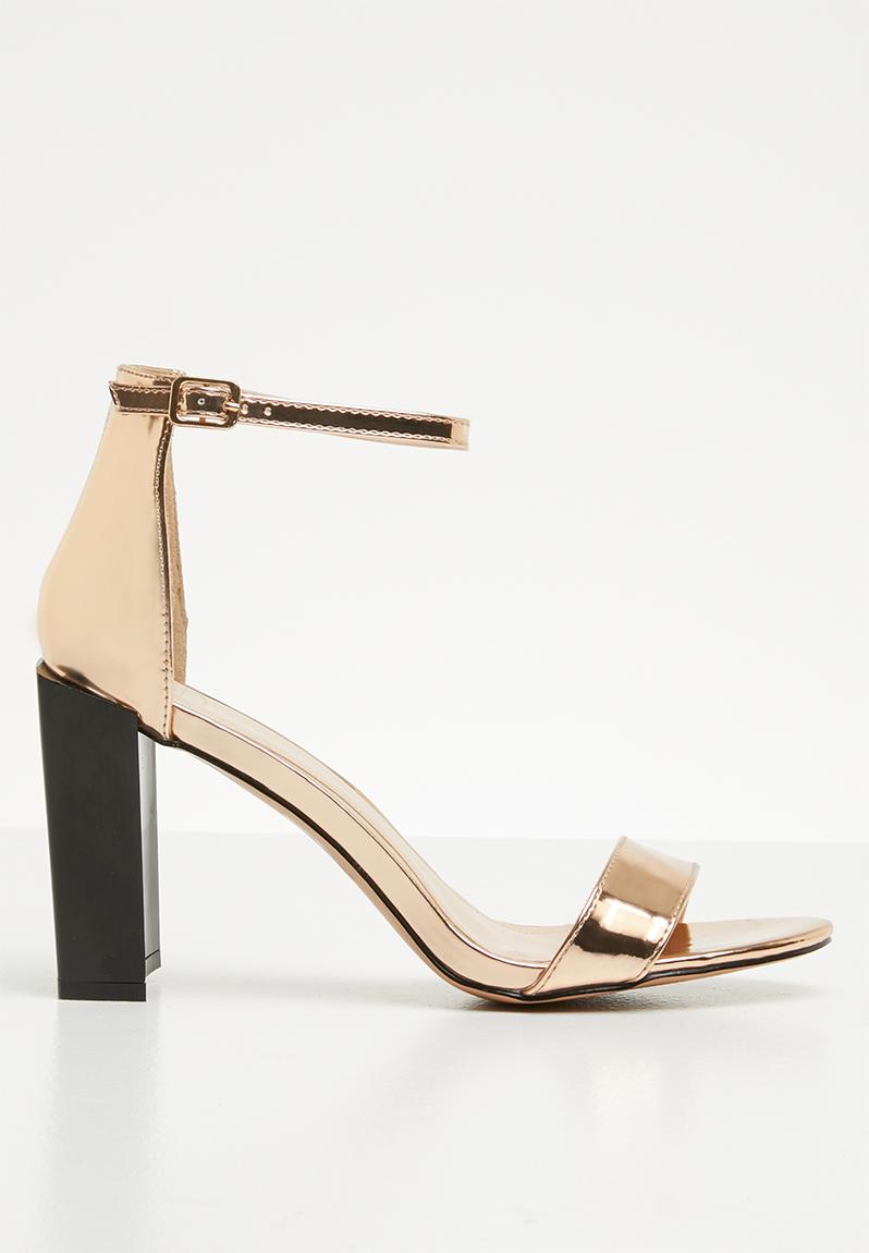 missguided rose gold heels