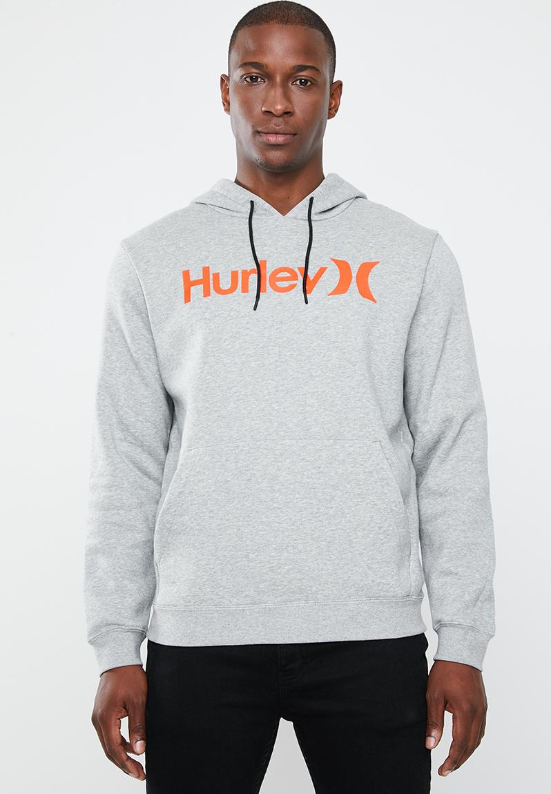 Surf check one & only pop hood fleece - grey Hurley Hoodies & Sweats ...