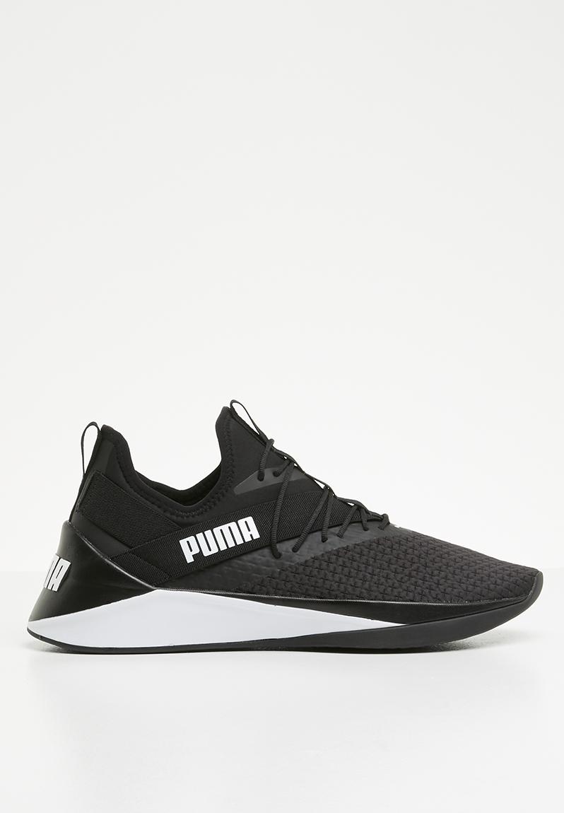 puma black and white shoes