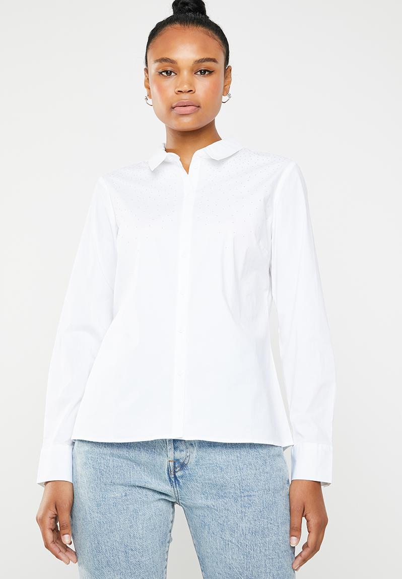 Zenia long sleeve shirt - white Vero Moda Shirts | Superbalist.com