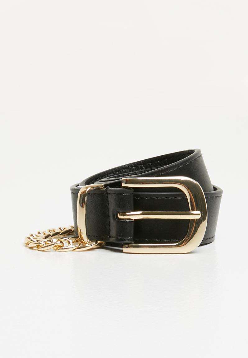 Loop chain belt - black & gold Supré Belts | Superbalist.com
