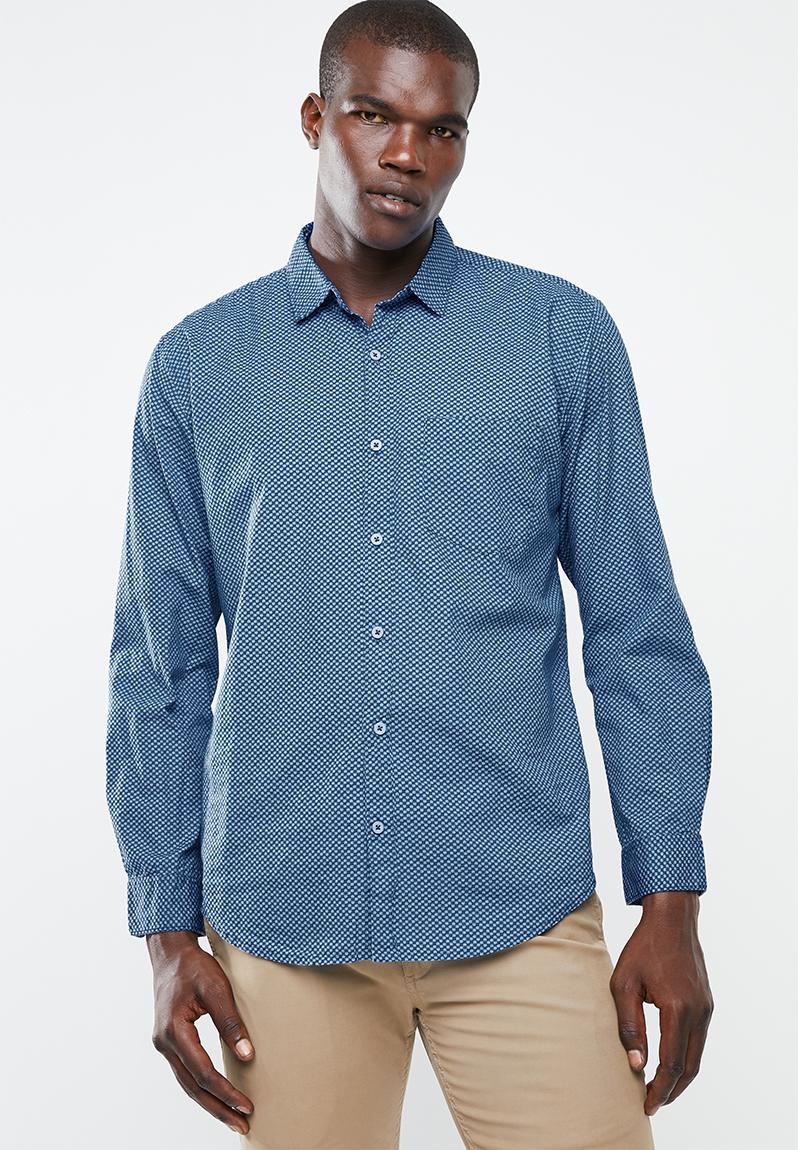 Fortune long sleeve shirt - blue STYLE REPUBLIC Shirts | Superbalist.com