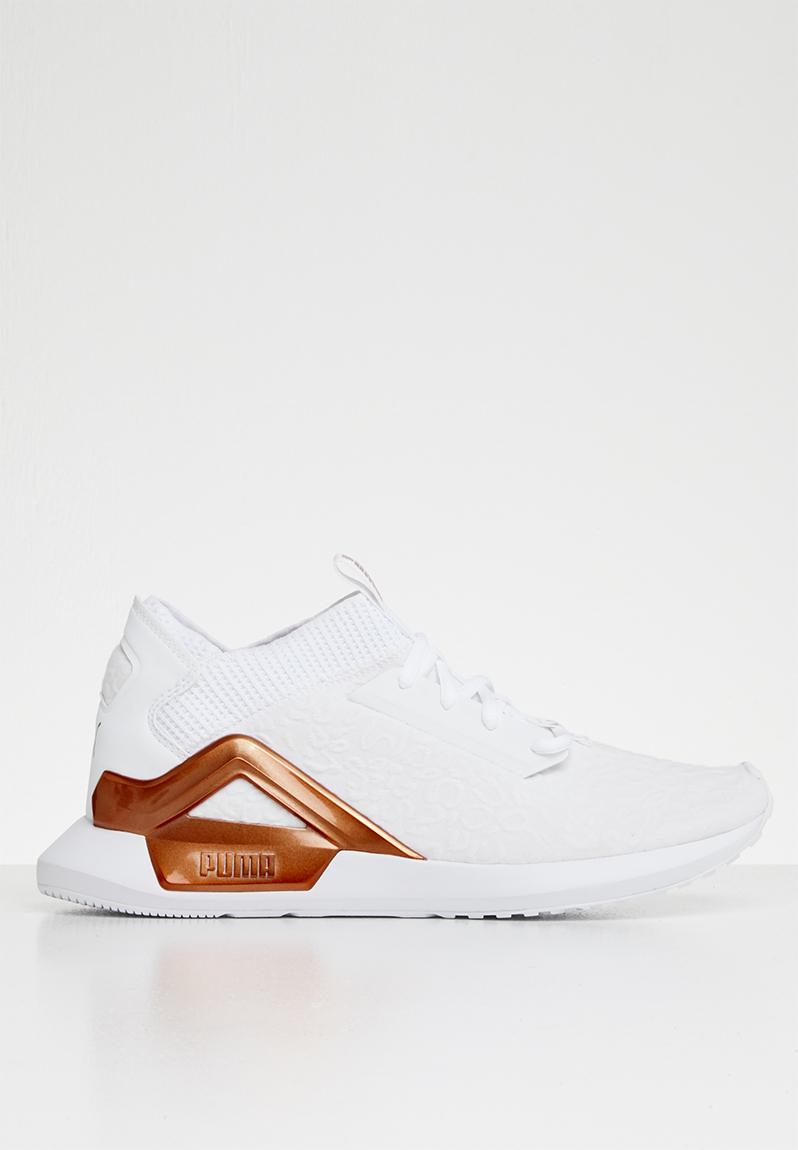 puma white and rose gold