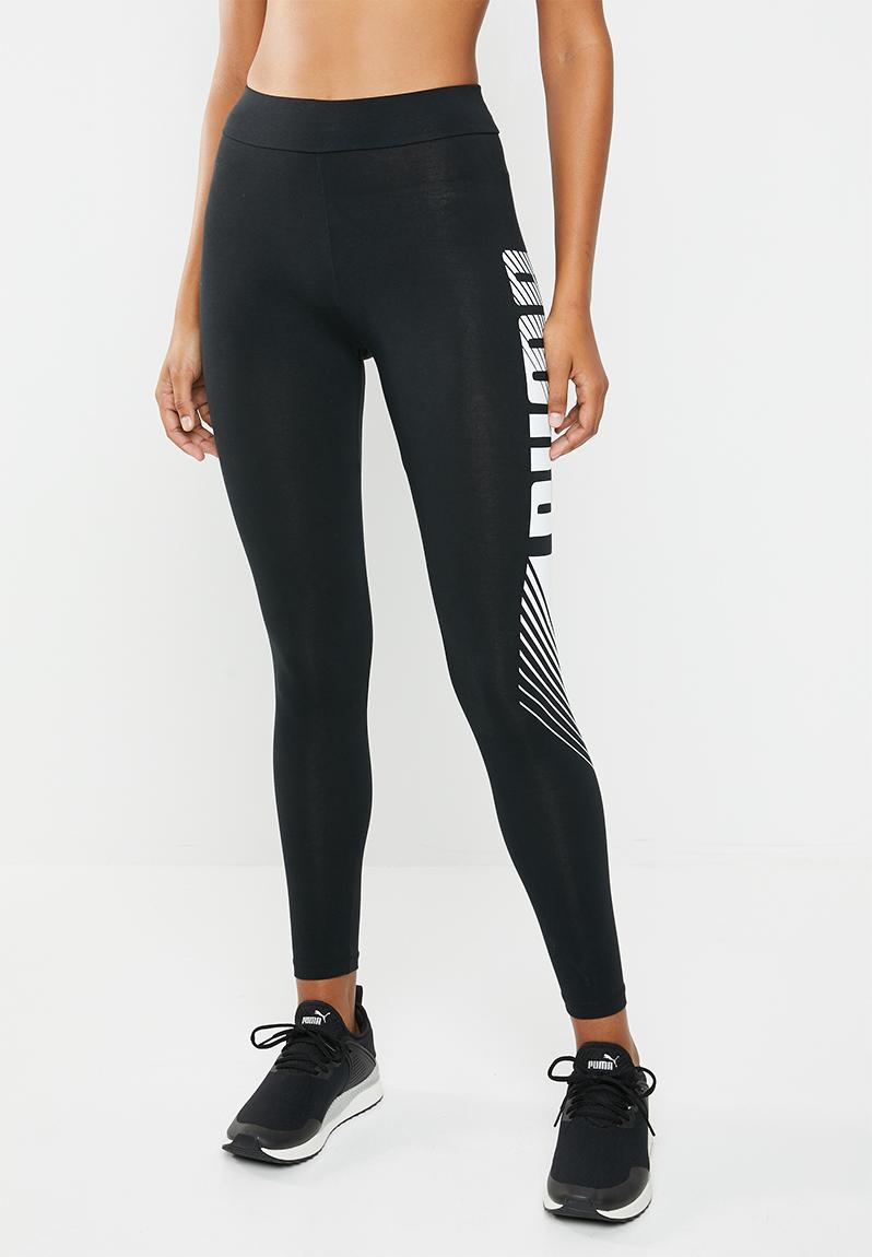 puma leggings black and white