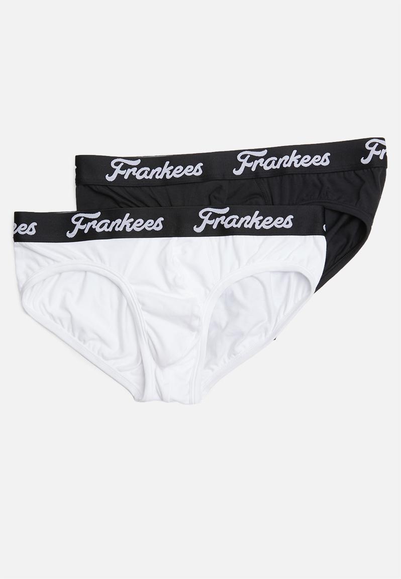 2 pack midway brief - black & white Franklees Underwear | Superbalist.com