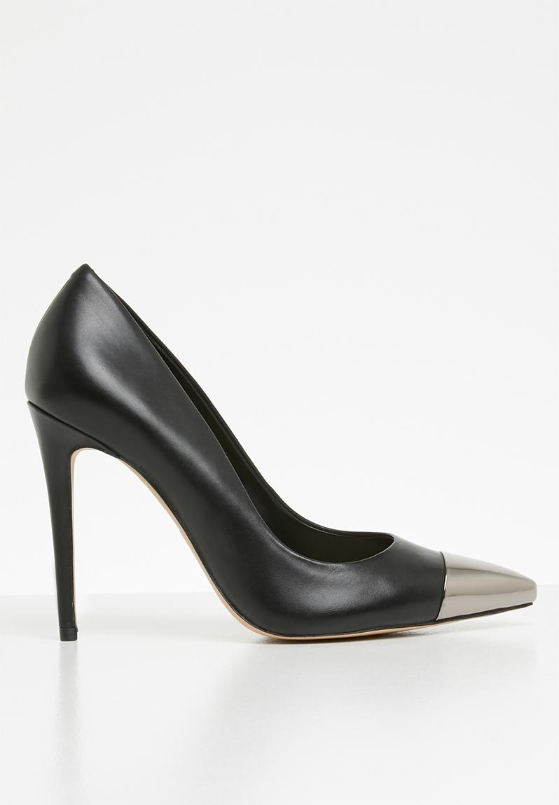 Edania leather metal tip pointed stiletto heel - black ALDO Heels ...