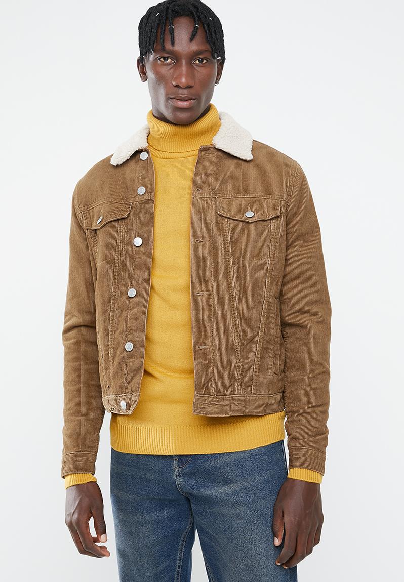 Corduroy borg jacket - camel New Look Jackets | Superbalist.com