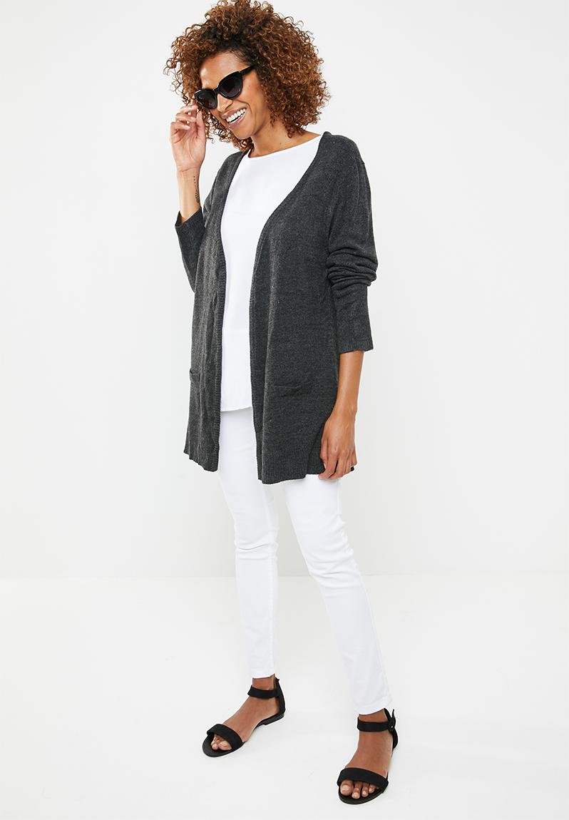 Essential longer length cardigan - black edit Knitwear | Superbalist.com