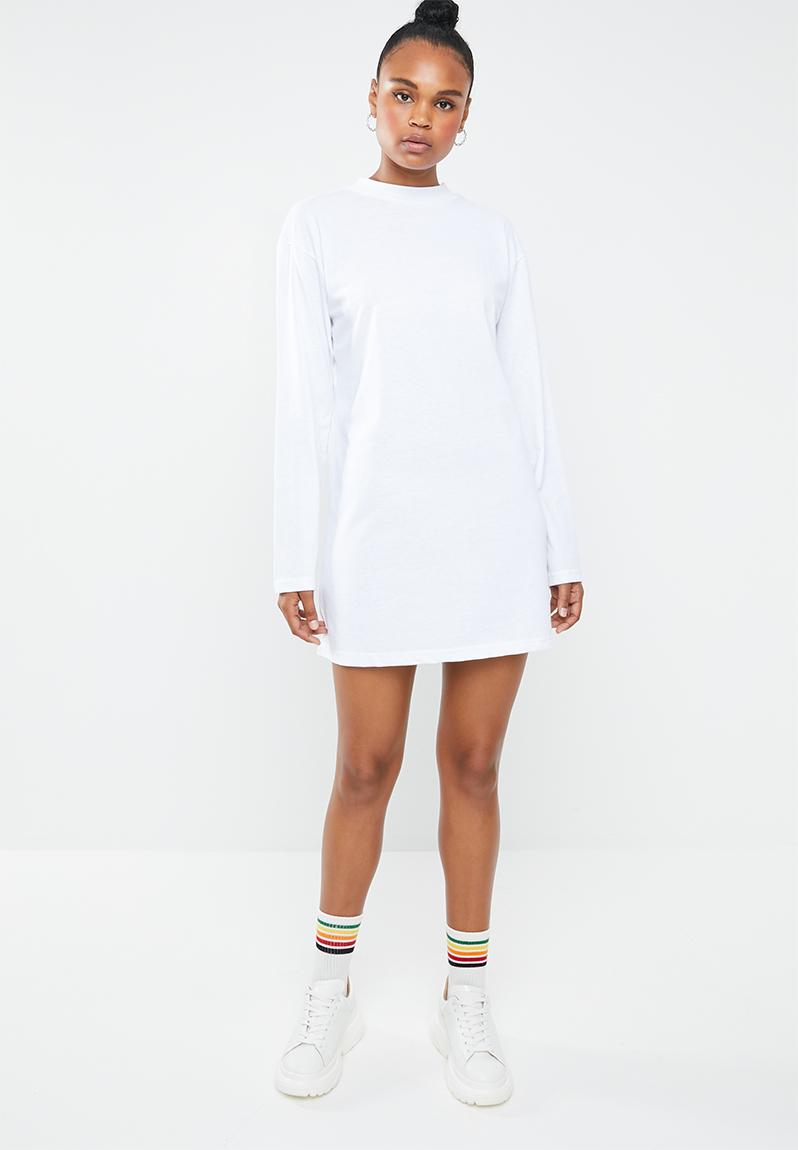 Institutional Long T Shirt Dress Yaf Bright White main image 1