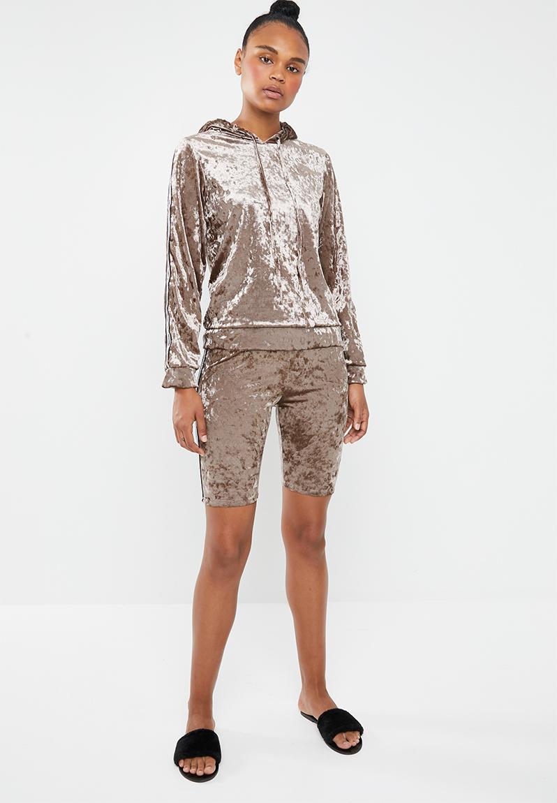 hoodie and shorts lounge set