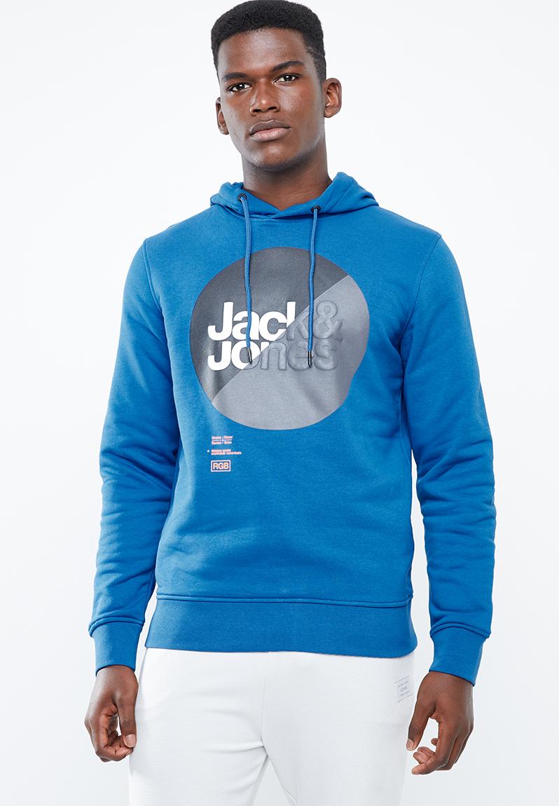 jack and jones hoodie blue