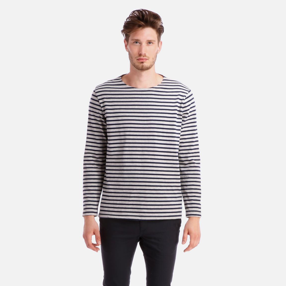 Sailor Stripe Pullover – Heather Grey & Navy American Apparel T-Shirts ...