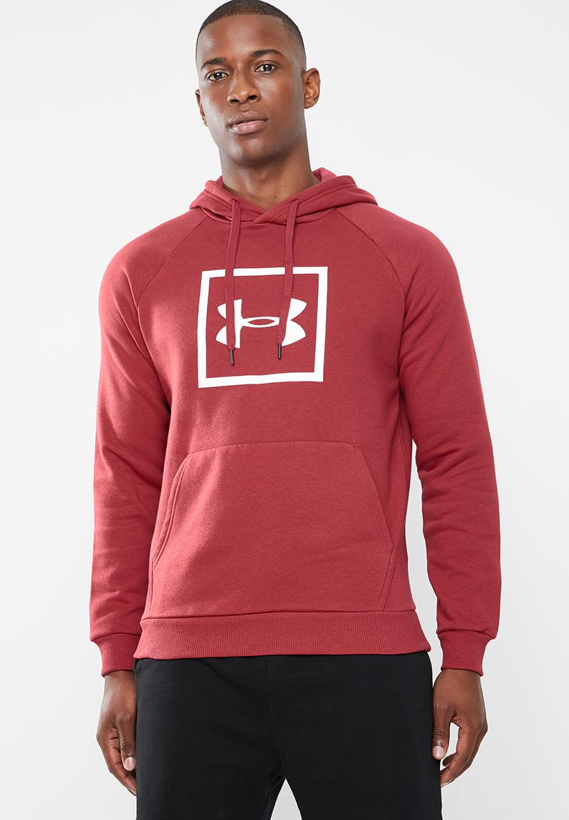 Rival fleece logo hoodie - red Under Armour Hoodies, Sweats & Jackets ...
