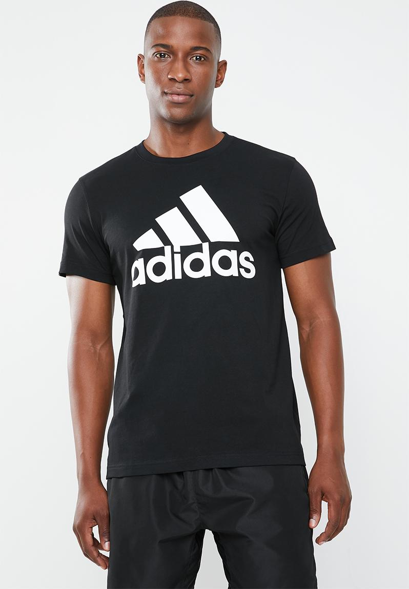 Bos crew short sleeve tee - black & white adidas Performance T-Shirts ...