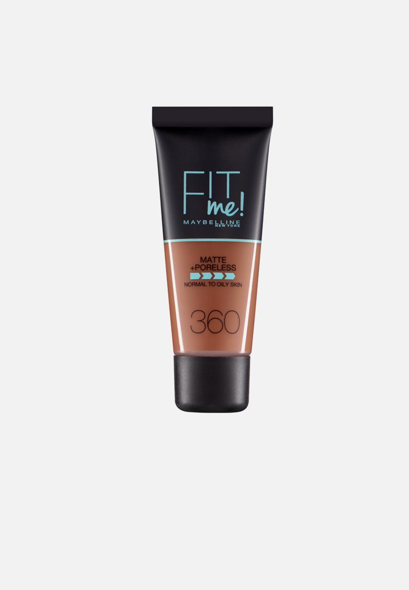 Fit Me® Matte + Poreless Foundation - 360 Mocha Maybelline Face ...