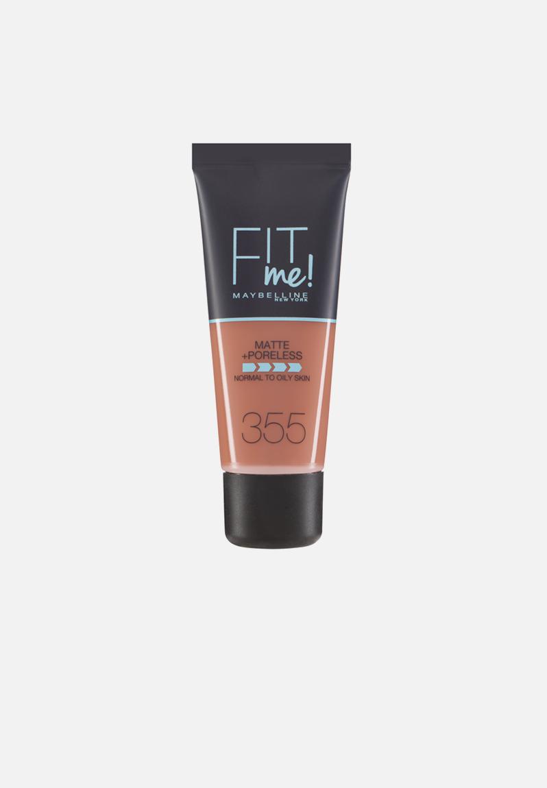 Fit Me® Matte + Poreless Foundation - 355 Pecan Maybelline Face ...