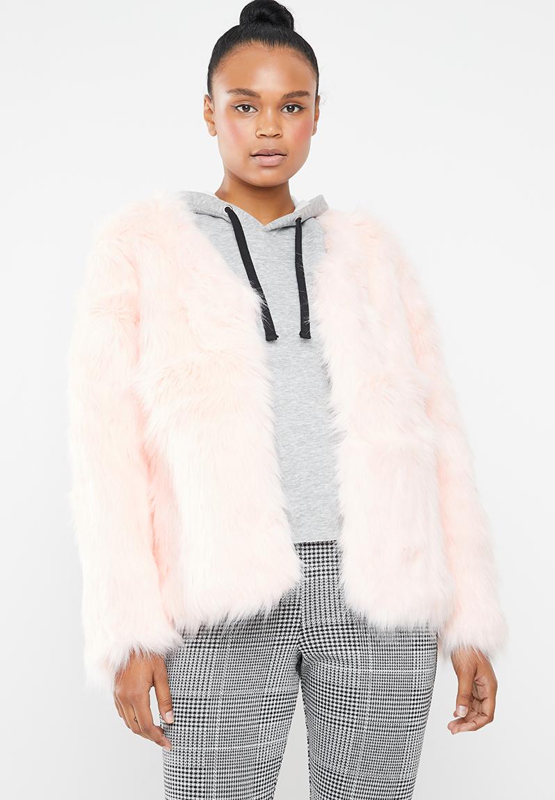 Faux fur jacket - rose pink dailyfriday Jackets | Superbalist.com