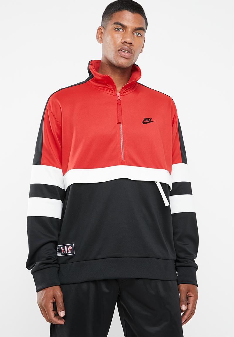 nike red white black jacket