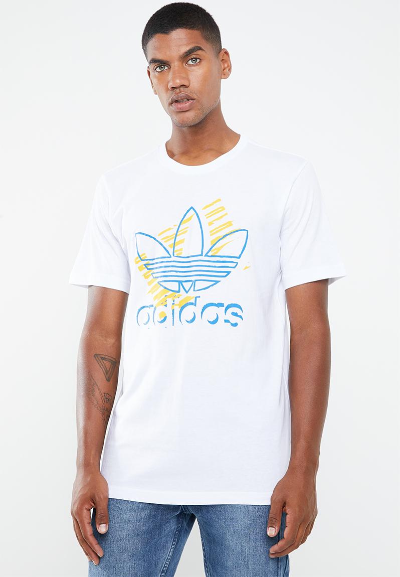 Trefoil art short sleeve - white adidas Originals T-Shirts ...