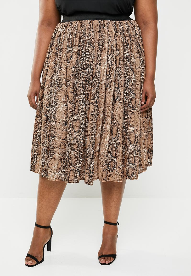 Pleated Skirt Print Style Republic Plus Bottoms And Skirts 1973