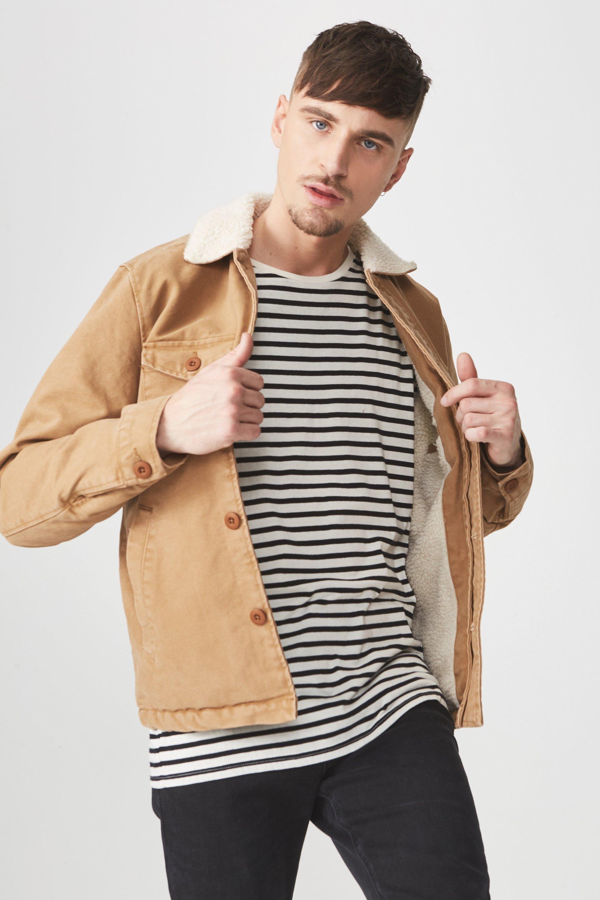 Sherpa trucker jacket - tan Cotton On Jackets | Superbalist.com