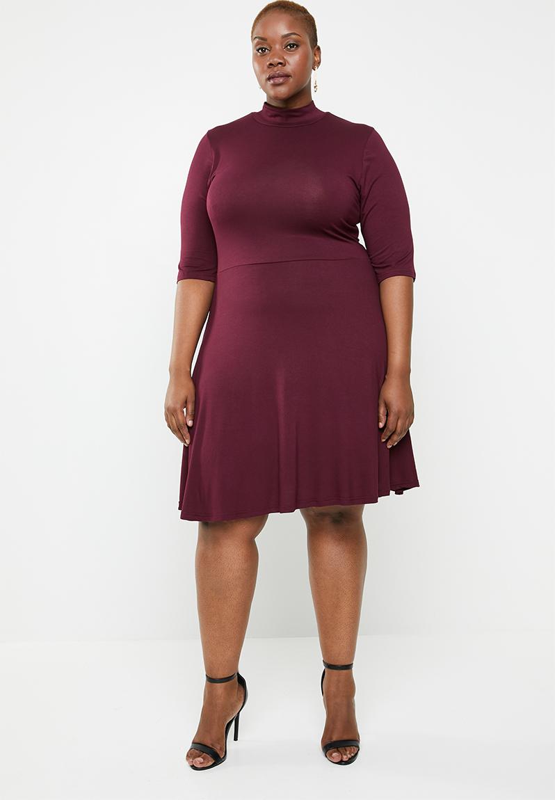 purple plus size clothing