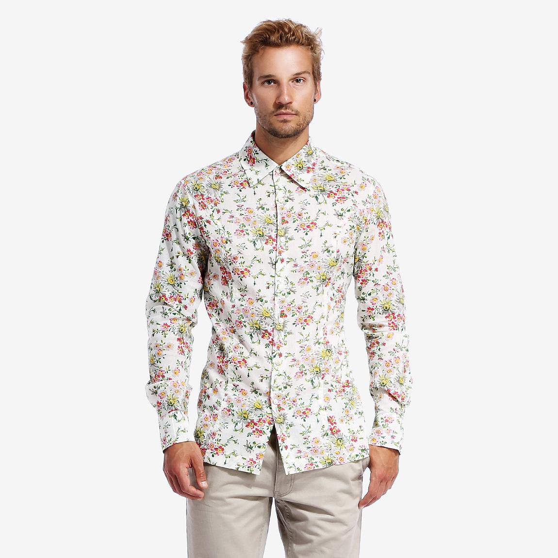 Printed Shirt –Floral Blue collar white collar Shirts | Superbalist.com