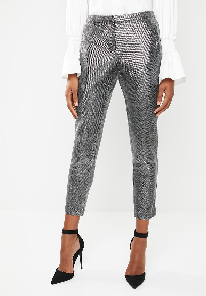 silver trousers men