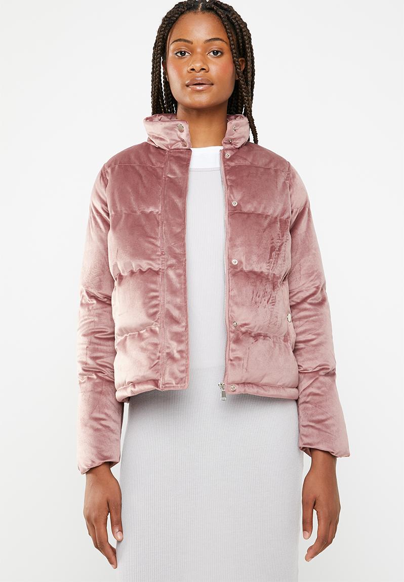 dusky pink velvet jacket