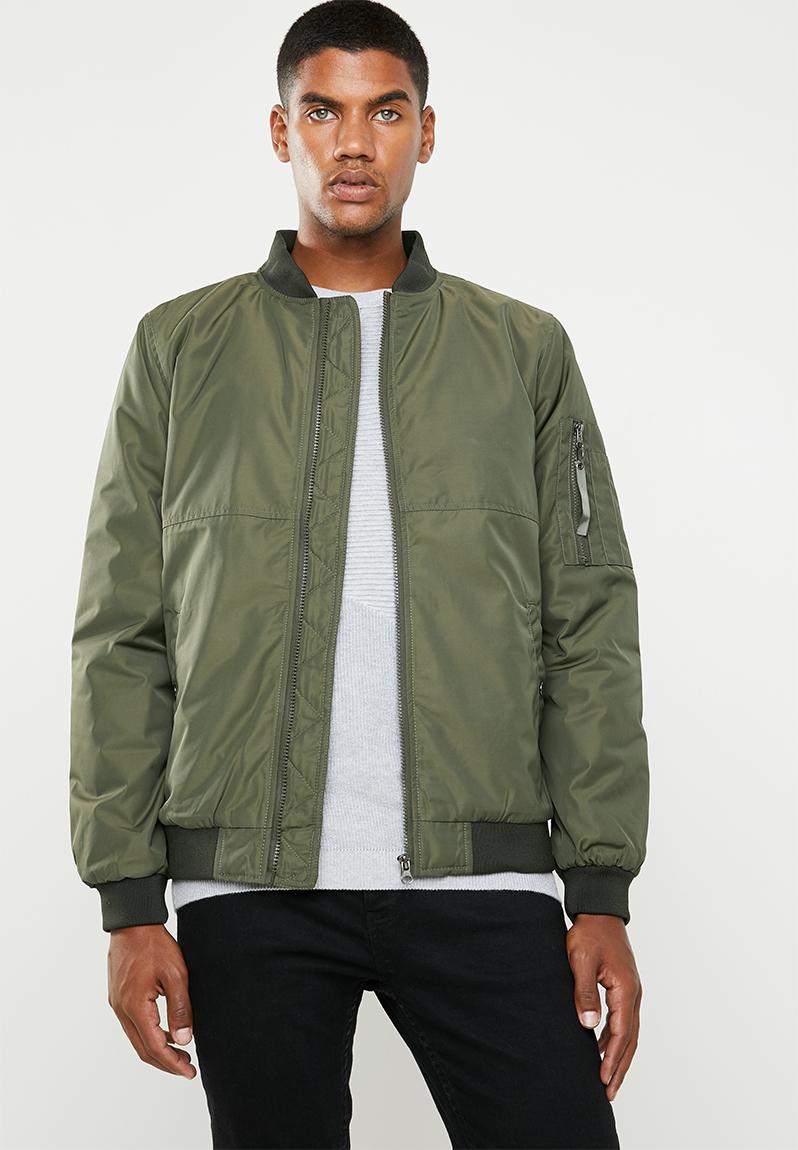 Light padded bomber jacket - khaki Superbalist Jackets | Superbalist.com