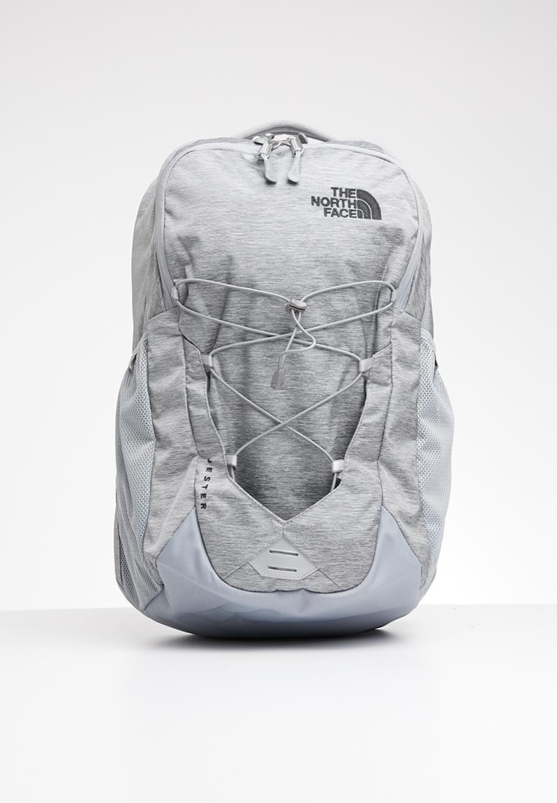 north face heather grey backpack