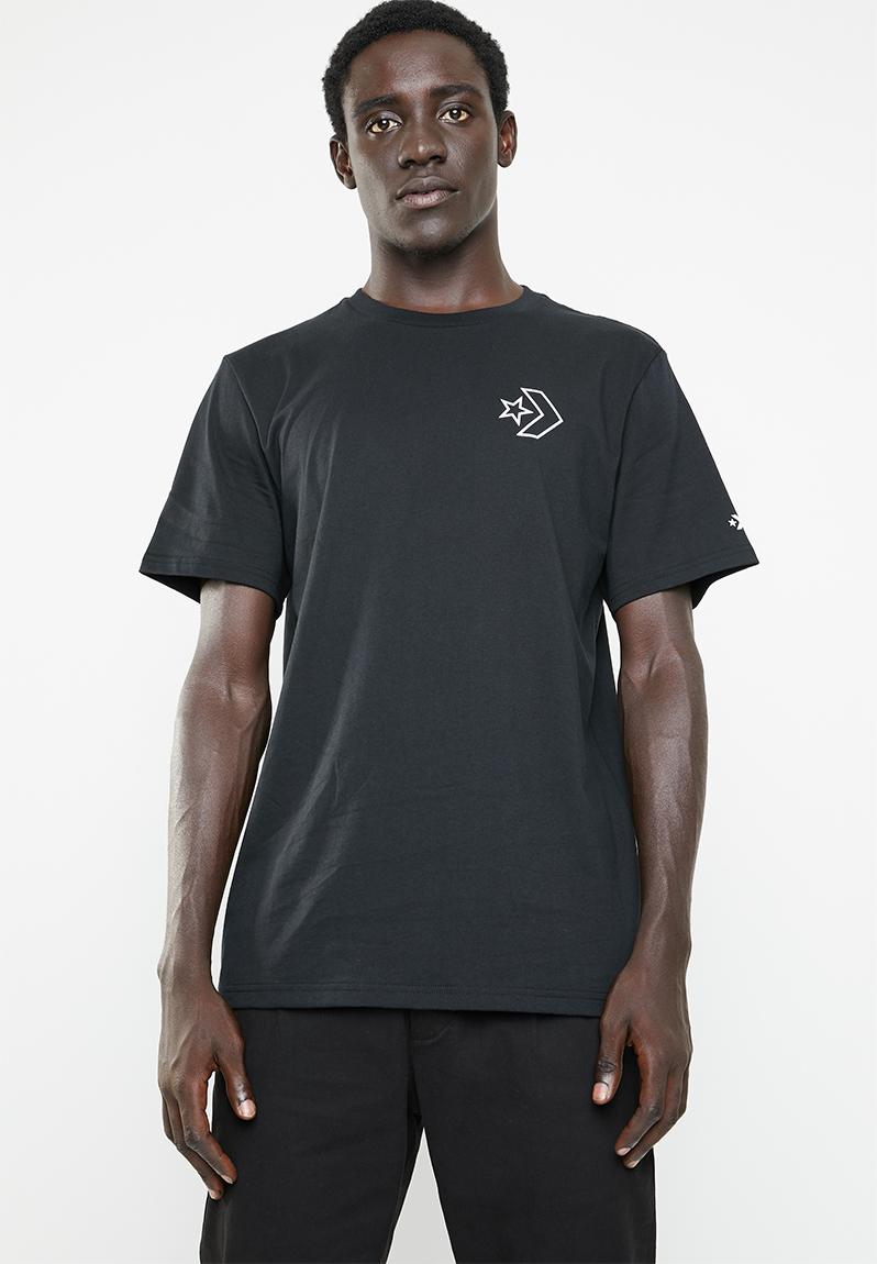 Lined star chevron tee - black Converse T-Shirts & Vests | Superbalist.com