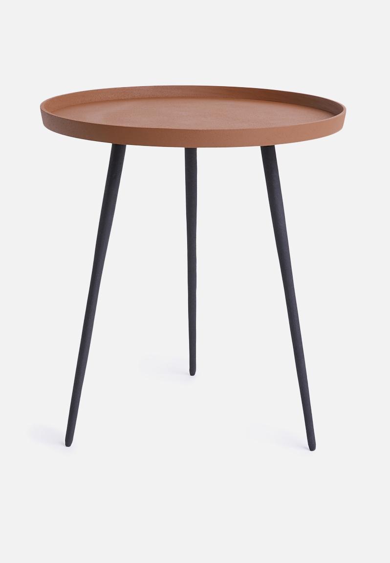 Nimble side table - terracotta brown Present Time Coffee & Side Tables ...