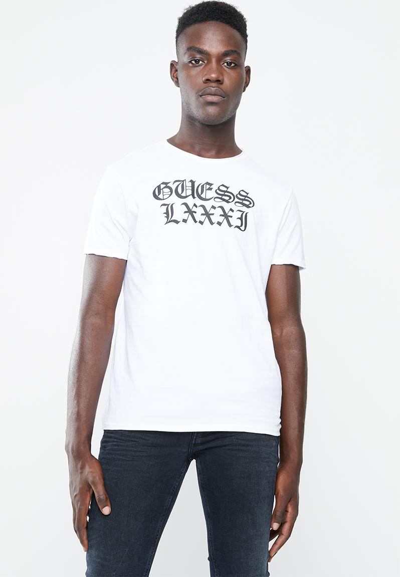 Olde logo tee - white GUESS T-Shirts & Vests | Superbalist.com